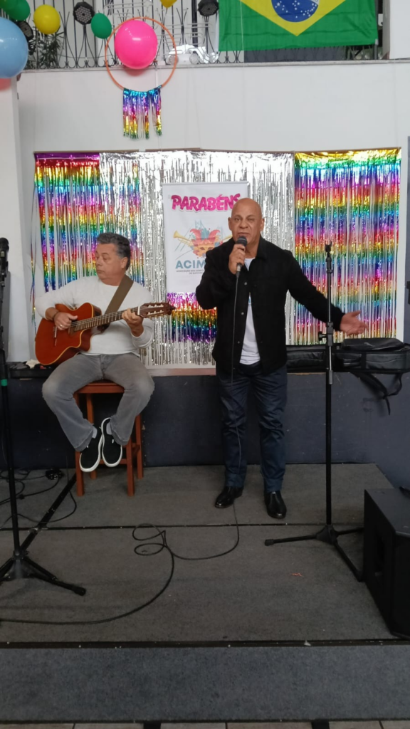 Músico Ivan e Zinho, presidente da ACIMMARF no aniversário de dois anos - Foto: Alzemi Machado