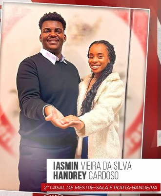 Handrey e Iasmin assume como 2º casal da Império Vermelho e Branco
