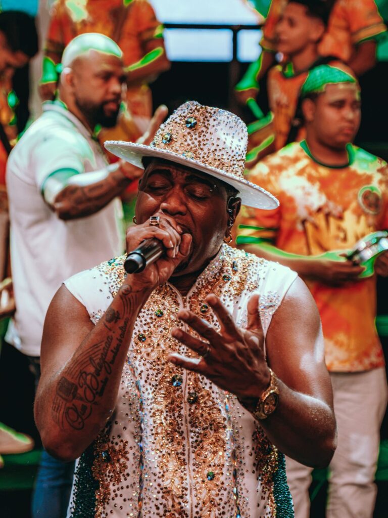 Evandro Malandro na gravação da Grande Rio - Foto: Liesa