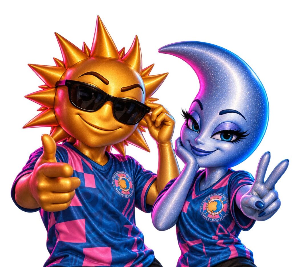 Solari e Lunara são os novos mascotes da Acadêmicos do Sul da Ilha
